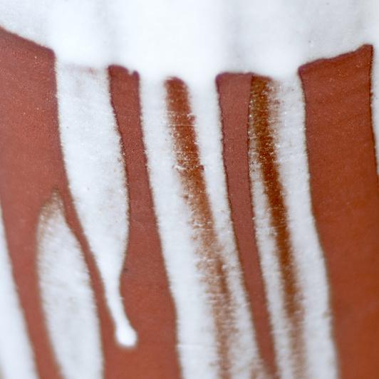 Wazon Bordowo-Biały