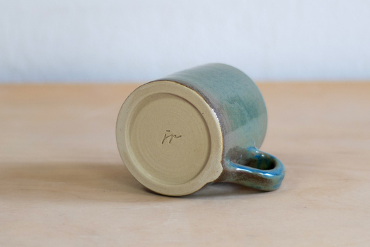 Kubek na kawę turkusowy