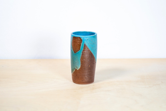 Wazonik Bordowo-Turkusowy