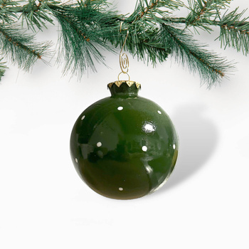 Bombka Zielony Muchomorek