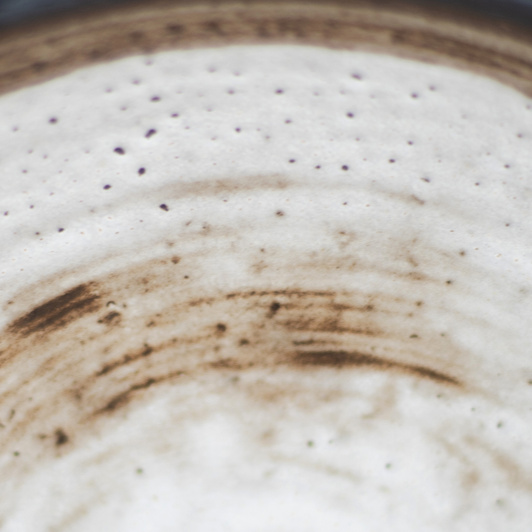 Talerz Mały Płaski Czarno-Biały