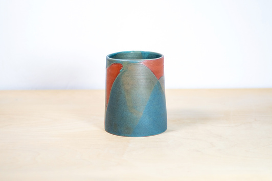 Osłonka Bordo Malowane Turkusem