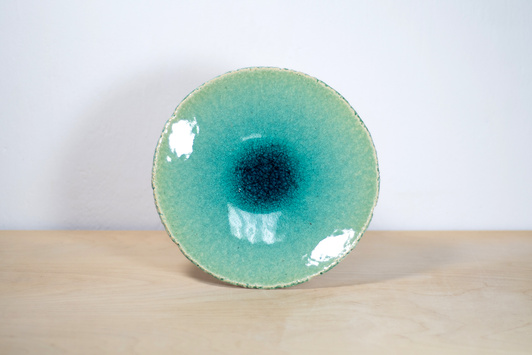 Talerz Turkus Krakle Mniejszy