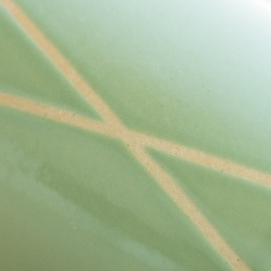 Kubek na herbatę szałwiowy w kreseczki