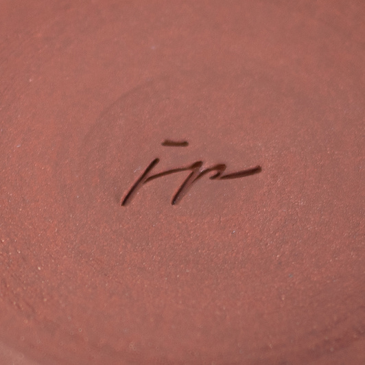 Kubek na kawę. Brązowo-Biały w kwiaty, wykonany ręcznie