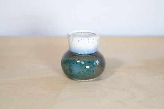 Wazonik Turkusowo-Biały