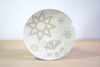 Talerz średni z płatkami śniegu