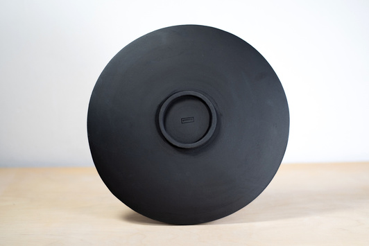 Talerz Relef czarna mandala