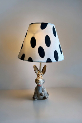 Lampka Osiołek z Żyrandolkiem w Kropki