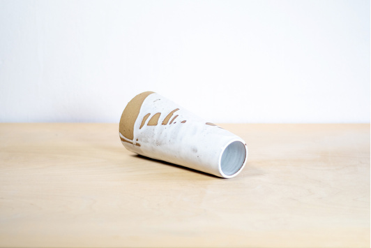 Wazon Orzechowo-Biały