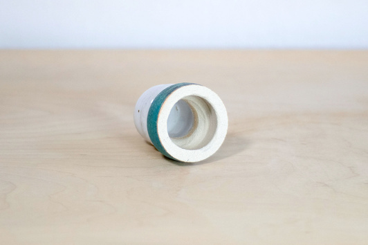 Świecznik Turkusowo-Biały