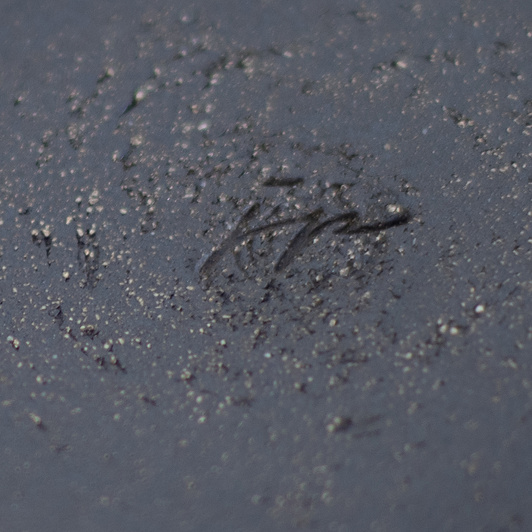 Kubek na kawę. Czarno-Biały w kwiaty, wykonany ręcznie