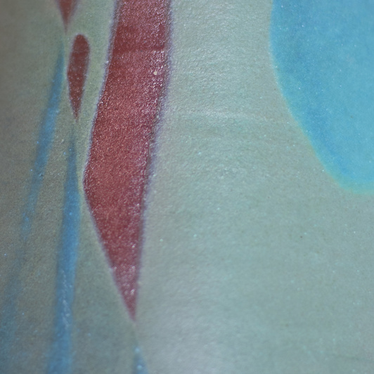 Osłonka Bordo Malowane Turkusem