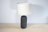 Lampa ceramiczna Czarny Kokon