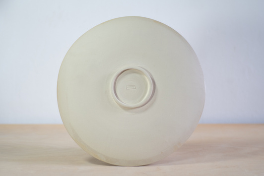 Talerz duży z koordynatami Warszawy