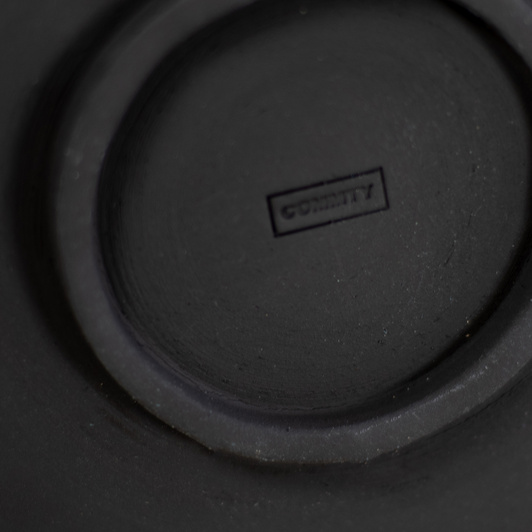 Talerz Relef czarna mandala