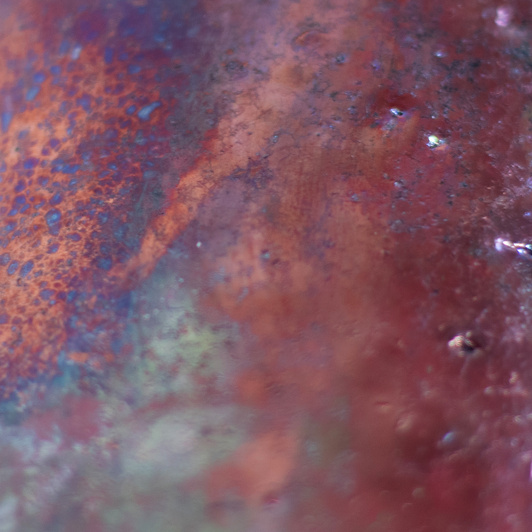 Wazon Raku Miedziany