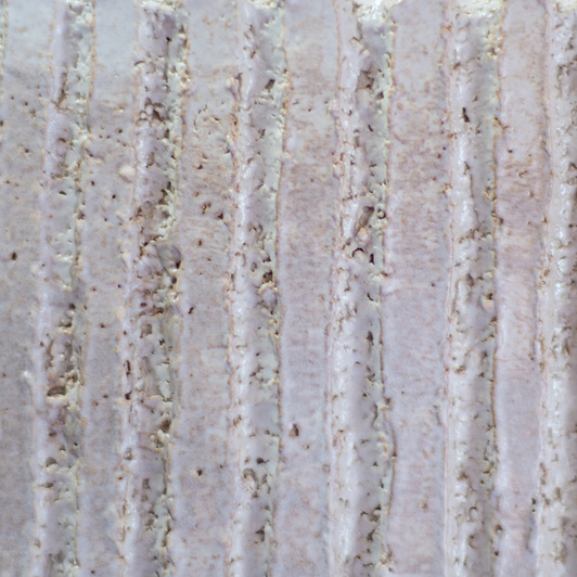 Osłonka na doniczkę biało-brązowa z małymi prążkami