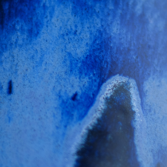 Wazon Klepsydra Granatowo-Biały