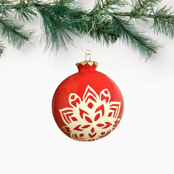 Bombka Czerwona Gwiazdka