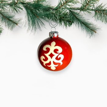 Bombka Mała Czerwony ornament