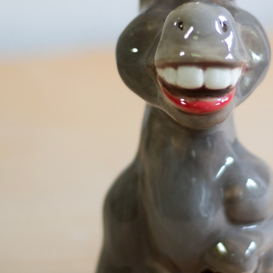 Lampka Osiołek z Żyrandolkiem w Kropki