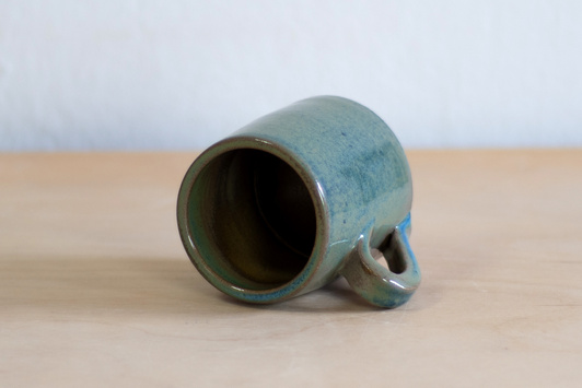 Kubek na kawę turkusowy