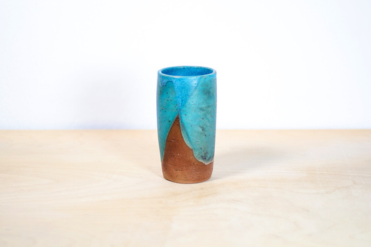 Wazonik Bordowo-Turkusowy