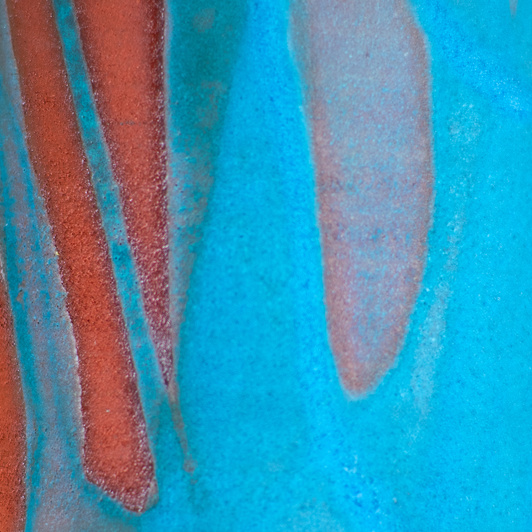 Osłonka Bordo Malowane Turkusem