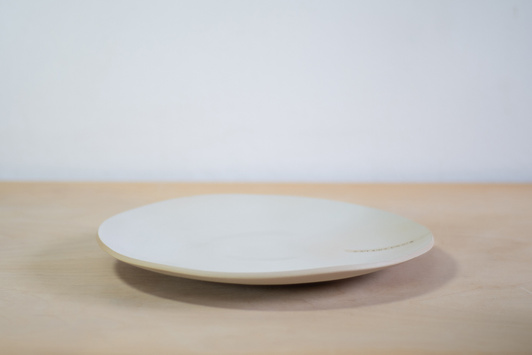 Talerz duży z koordynatami Warszawy