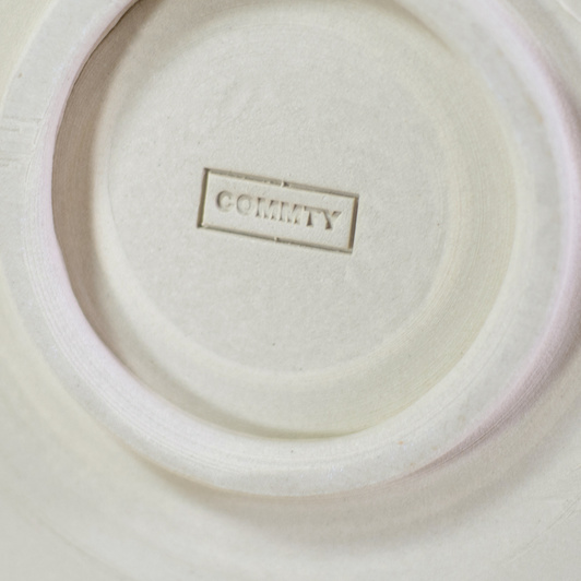 Talerz średni z koordynatami Warszawy