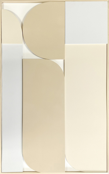 Dekoracja ścienna "Abstrakcja" Kremowo-Szara