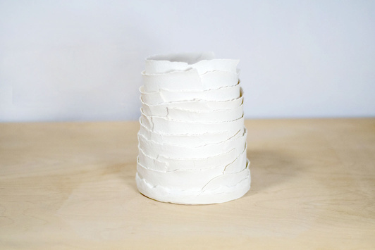 Lampa ceramiczna Papierowa Porcelana Duża