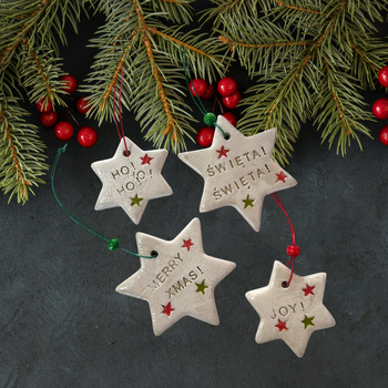 Zestaw świątecznych dekoracji choinkowych 03