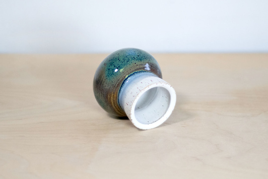 Wazonik Turkusowo-Biały