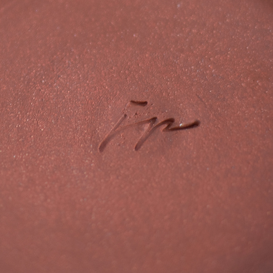 Kubek na kawę. Brązowo-Biały w kwiaty, wykonany ręcznie