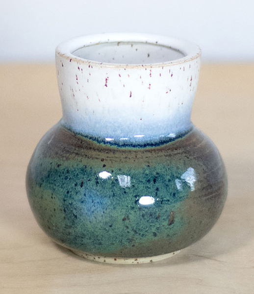 Wazonik Turkusowo-Biały