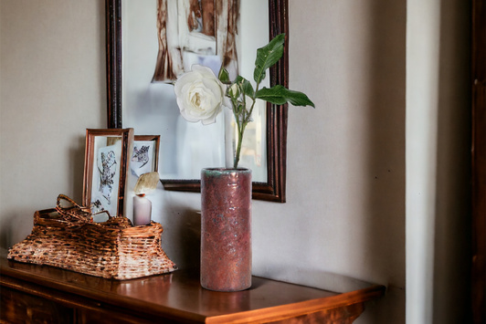 Wazon Raku Miedziany