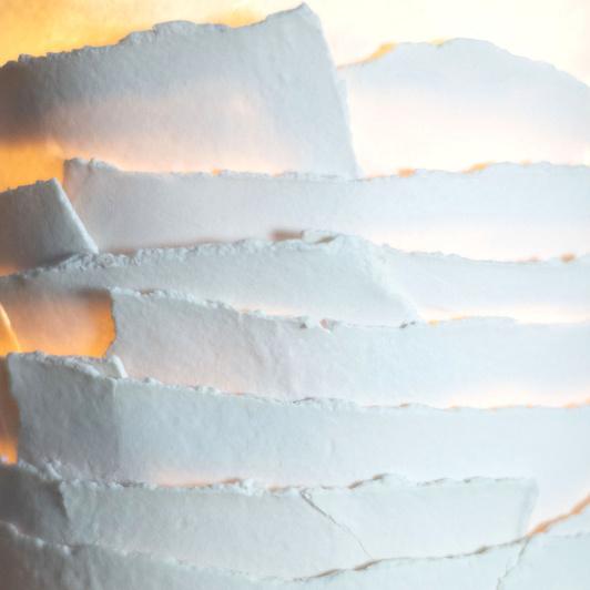 Lampa ceramiczna Papierowa Porcelana Duża