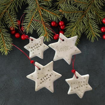 Zestaw świątecznych dekoracji choinkowych 04