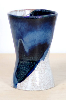 Wazon Klepsydra Granatowo-Biały