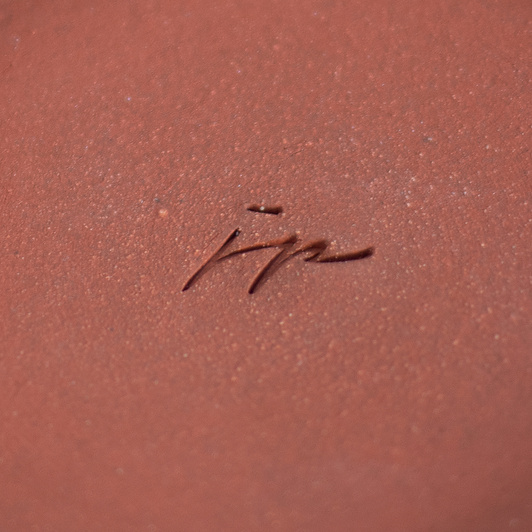 Kubek na kawę. Brązowo-Biały w kwiaty, wykonany ręcznie