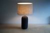 Lampa ceramiczna Czarny Kokon