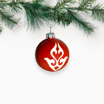 Bombka Mała Czerwony ornament