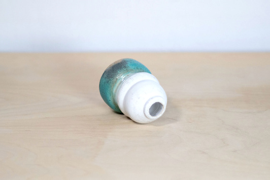 Świecznik Turkusowo-Biały