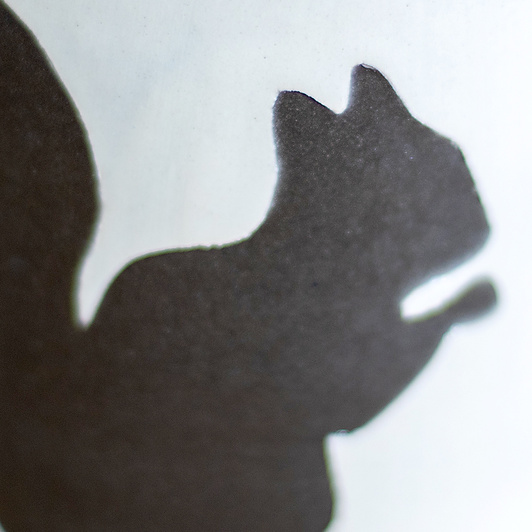 Kubek na kawę. Brązowo-Czarny z wiewiórką