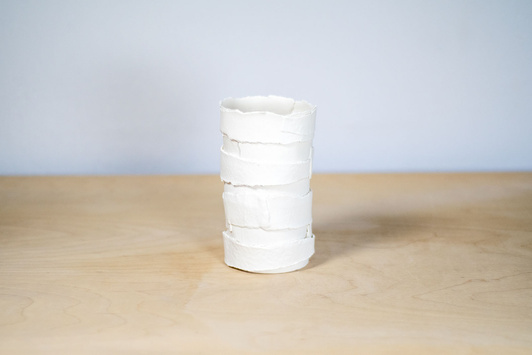 Lampa ceramiczna Papierowa Porcelana Mała