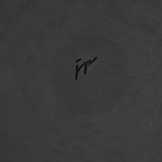 Talerz Duży Płaski Czarno-Biały