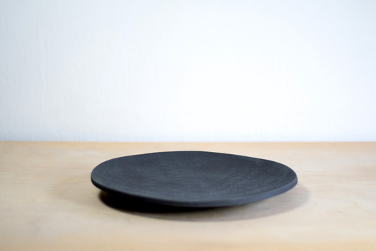 Talerz Relef czarna mandala