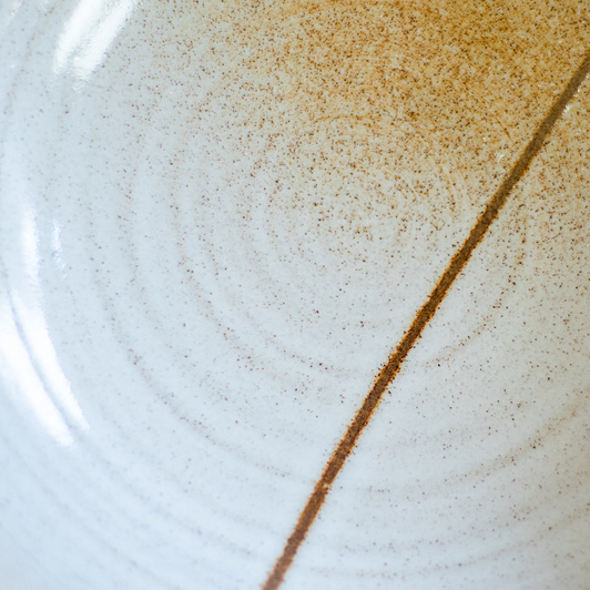 Miska orzechowa w dekoracyjne paseczki